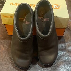 Merrell ladiesDark Brown Slip-On Loafers